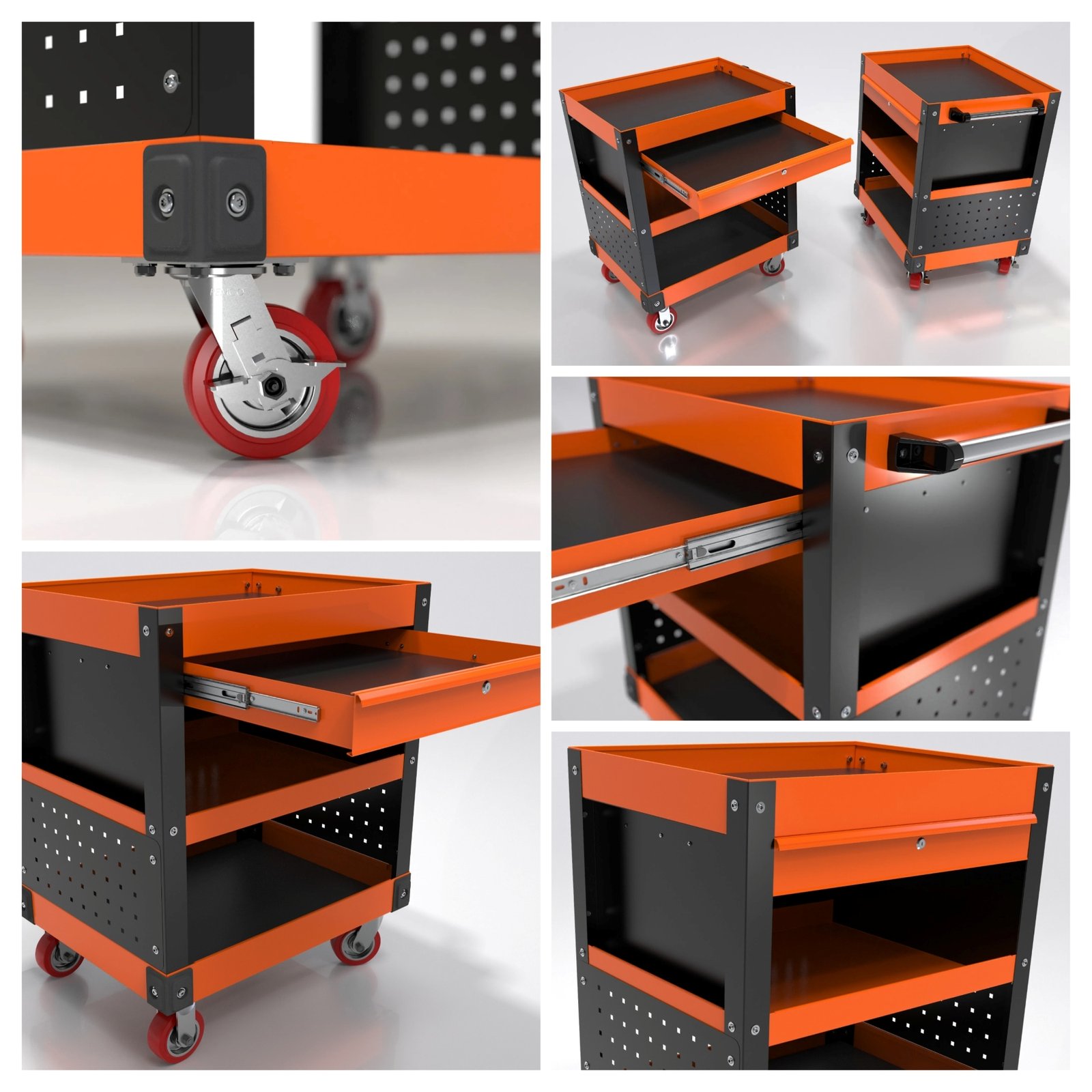 Heavy Duty Tool Cart Design